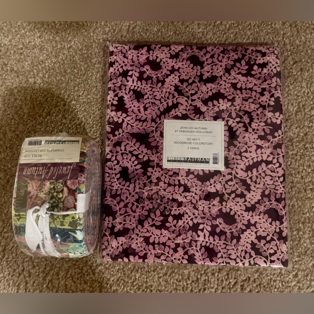 Robert Kaufman Pink Floral Fabric Bundle